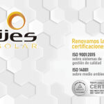 Ijes Solar renueva sus certificaciones ISO en su compromiso con la calidad